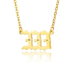 Collar con número de ángel -2 