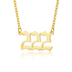 Collar con número de ángel -2 