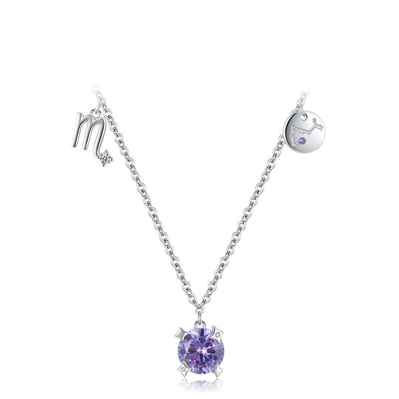 Zodiac Charm Pendant Necklace