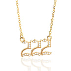 Collar con número de ángel -2 