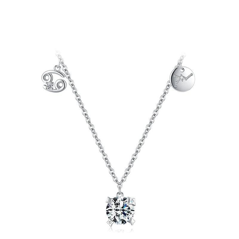 Zodiac Charm Pendant Necklace