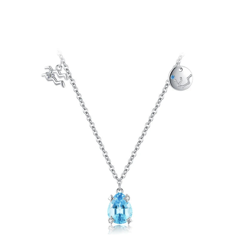 Zodiac Charm Pendant Necklace