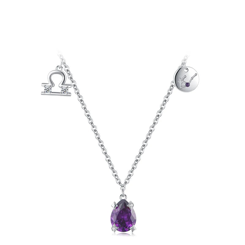 Zodiac Charm Pendant Necklace