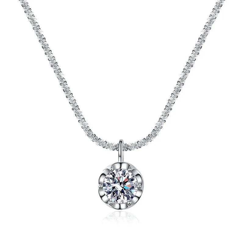 Round Sparkle Pendant Necklace