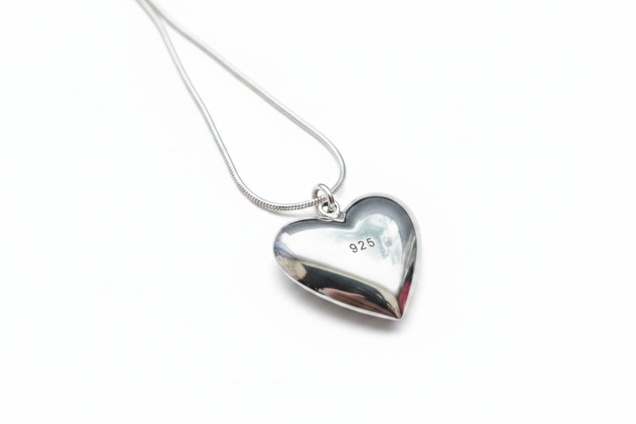 Silver Heart Photo Locket