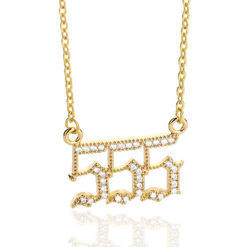 Angel Number Necklace - Bling