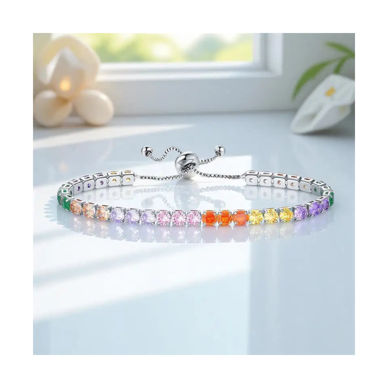 Multicolor Tennis Bracelet