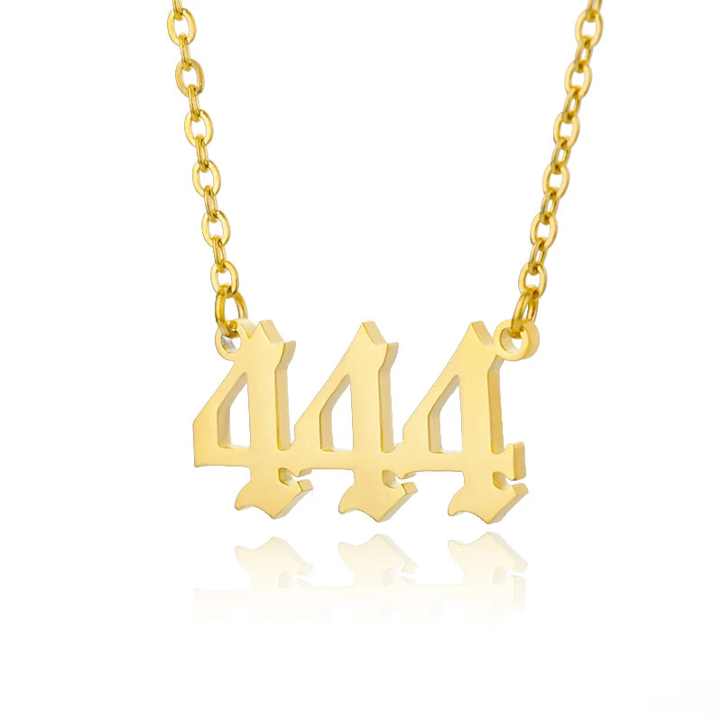 Angel Number Necklace - Gold