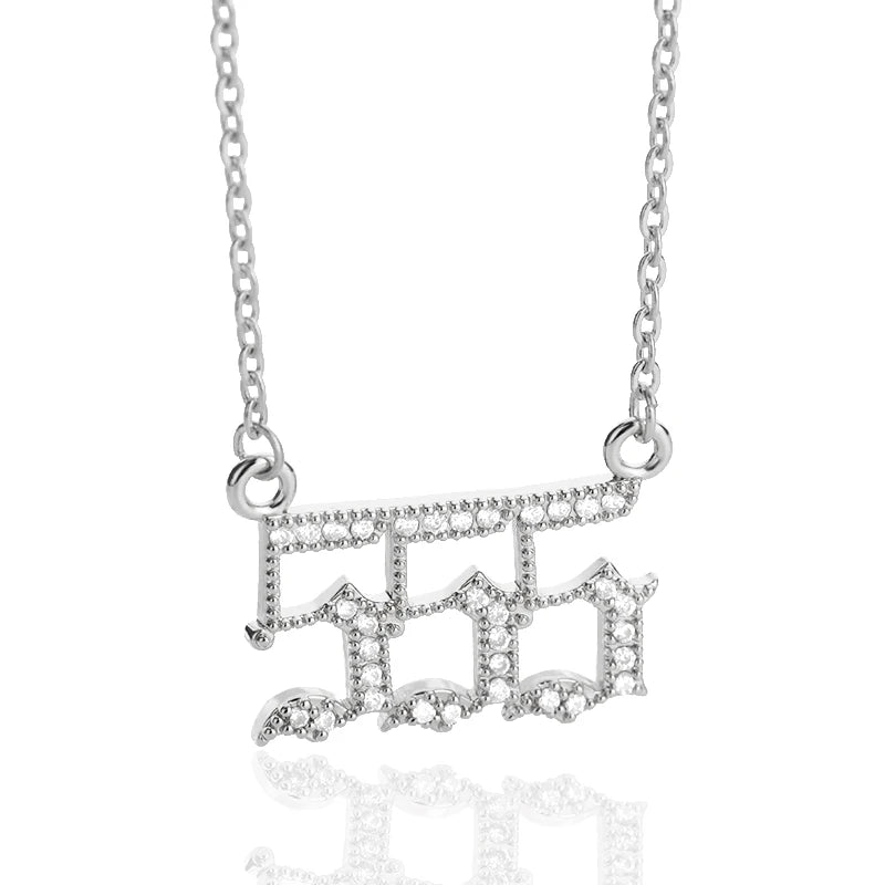 Angel Number Necklace - Bling